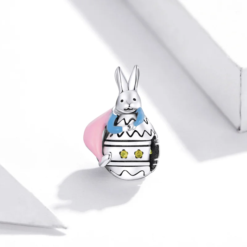 (imagem para) Charm Senhorita coelho estilo Pandora - SCC1754 - Visualizar 2