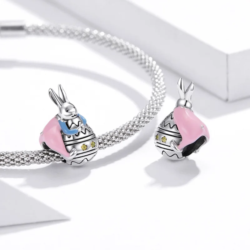 (imagem para) Charm Senhorita coelho estilo Pandora - SCC1754 - Visualizar 4