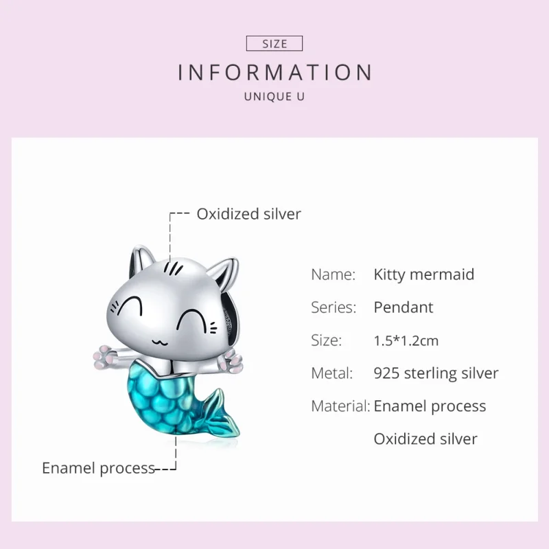 (imagem para) Charm Sereia gato life Pandora - SCC1852 - Visualizar 5