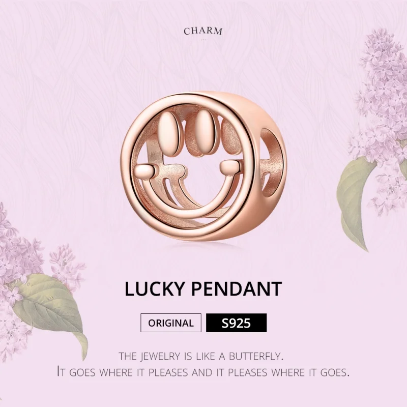 (imagem para) Charm Sorriso da sorte estilo Pandora Rosa - SCC1787 - Visualizar 6