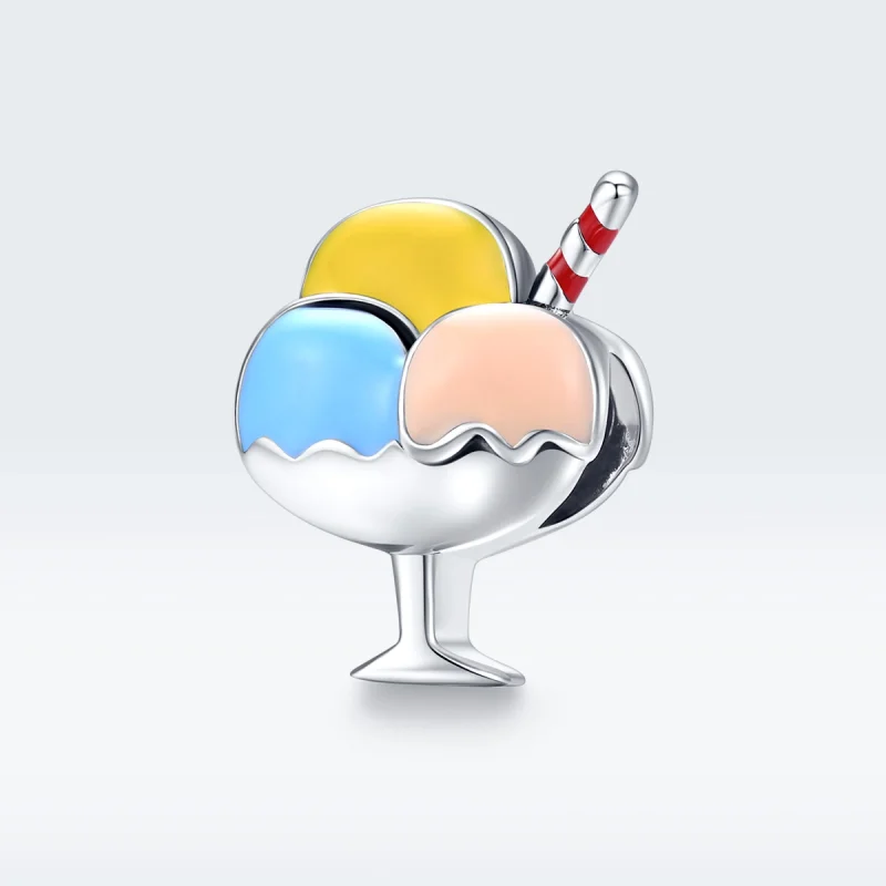(imagem para) Charm Sorvete Tri-Color Ball estilo Pandora - SCC1532 - Visualizar 5