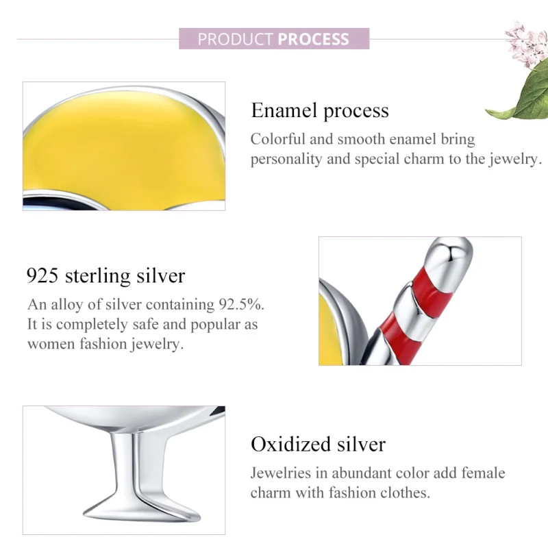 (imagem para) Charm Sorvete Tri-Color Ball estilo Pandora - SCC1532 - Visualizar 8