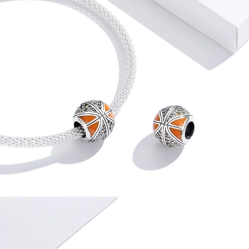 (imagem para) Charm Spirit of Basketball estilo Pandora - SCC1506 - Visualizar 3