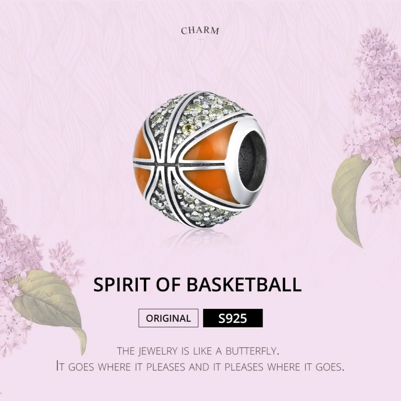 (imagem para) Charm Spirit of Basketball estilo Pandora - SCC1506 - Visualizar 6