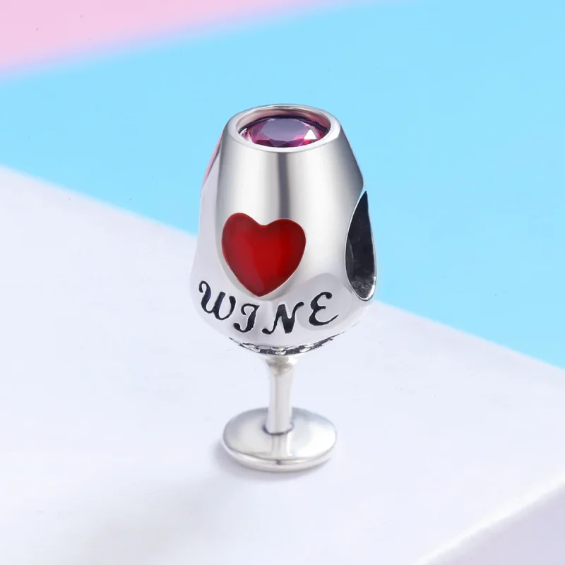 (imagem para) Charm Taça de vinho tinto estilo Pandora - SCC788 - Visualizar 2