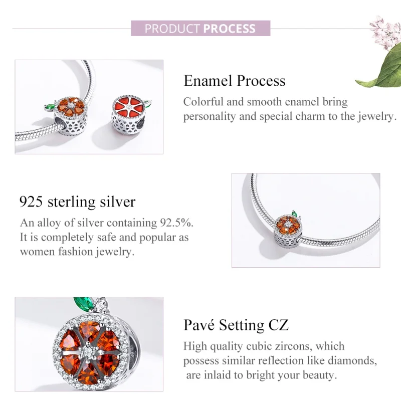 (imagem para) Charm Toranja life Pandora - SCC1277 - Visualizar 2