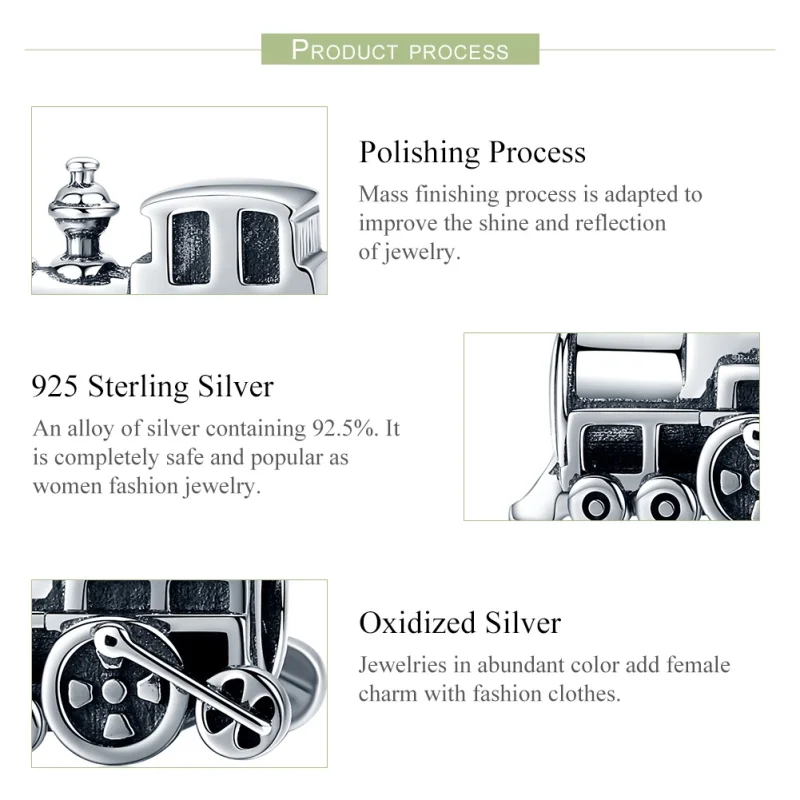 (imagem para) Charm Trem vintage life Pandora - SCC507 - Visualizar 6