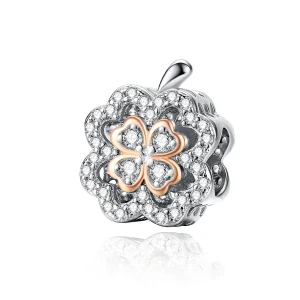 (imagem para) Charm Trevo-de-quatro-folhas estilo Pandora - SCC1247