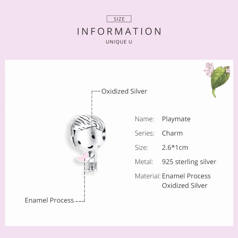 (imagem para) Charm É um menino life Pandora - SCC1334 - Visualizar 7