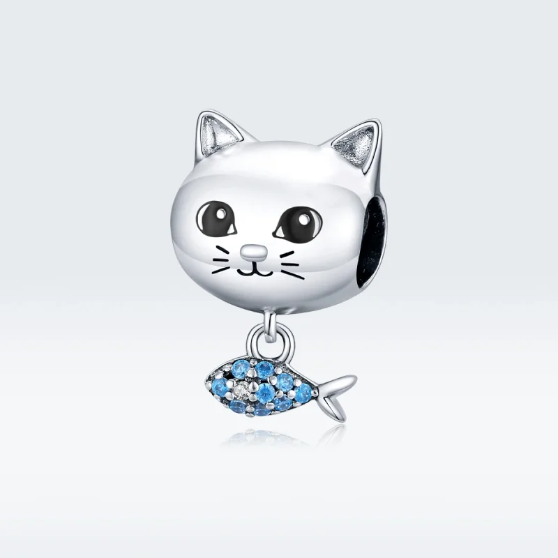 (imagem para) Charm Vaquinha Com Peixe estilo Pandora - BSC226 - Visualizar 5