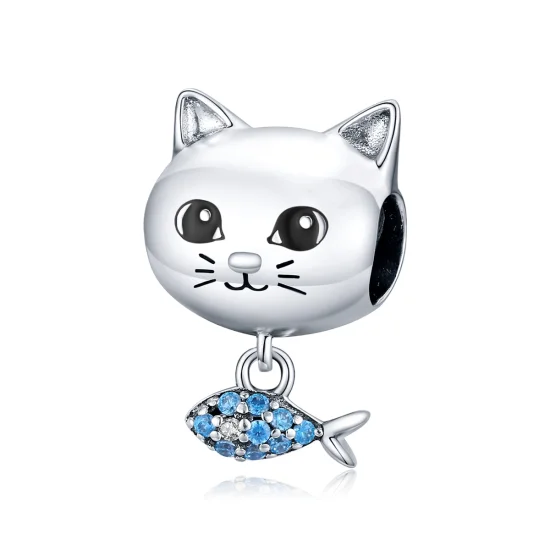(imagem para) Charm Vaquinha Com Peixe estilo Pandora - BSC226