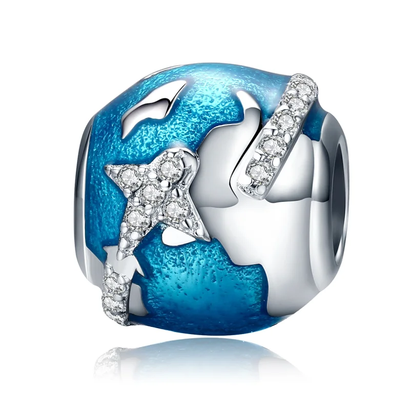 (imagem para) Charm Viajar ao redor do mundo estilo Pandora - SCC183