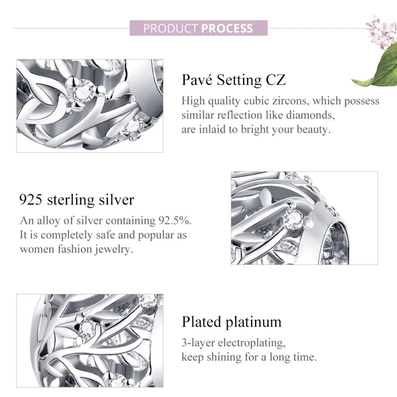 (imagem para) Charm Videira life Pandora - BSC256 - Visualizar 8