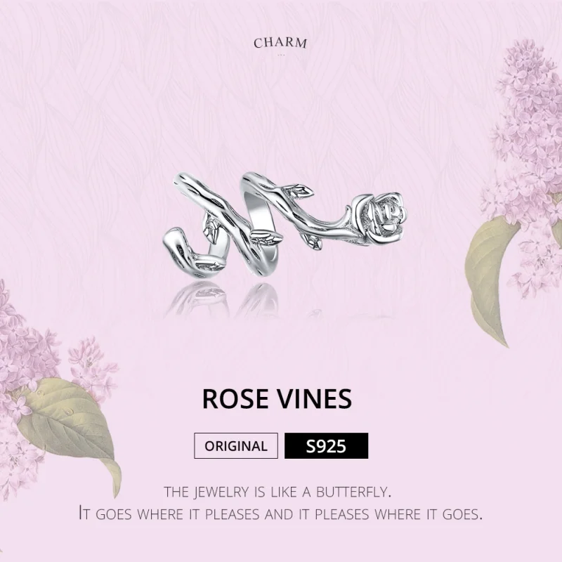(imagem para) Charm Vinhas de Rosa life Pandora - BSC310 - Visualizar 6