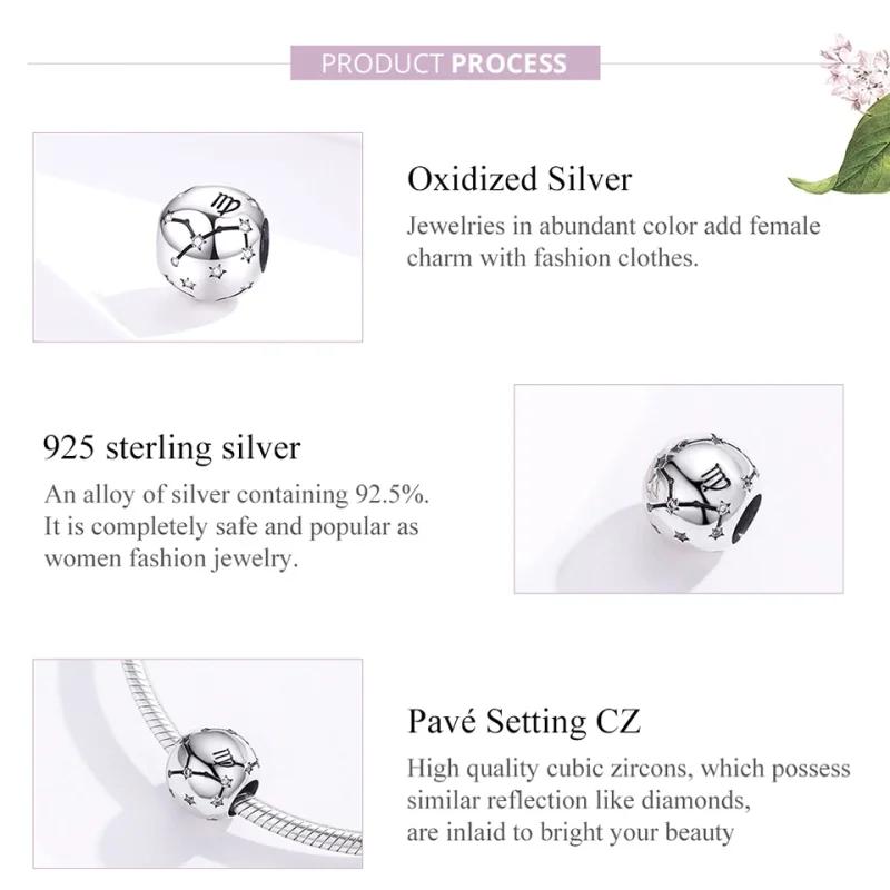 (imagem para) Charm Virgem life Pandora - SCC1218-6 - Visualizar 7