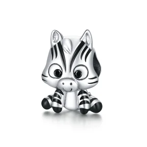 (imagem para) Charm Zebra de desenho animado estilo Pandora - BSC387