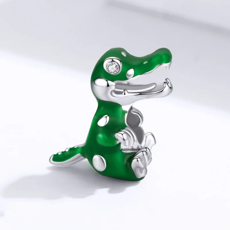 (imagem para) Pandora Style Baby Crocodile Charm - BSC190 - Visualizar 2