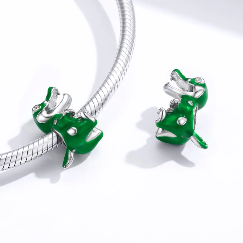 (imagem para) Pandora Style Baby Crocodile Charm - BSC190 - Visualizar 4