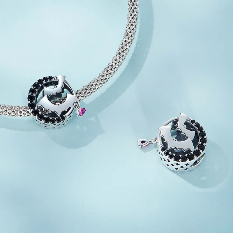 (imagem para) Pandora Style Bat Charm - SCC2392 - Visualizar 4