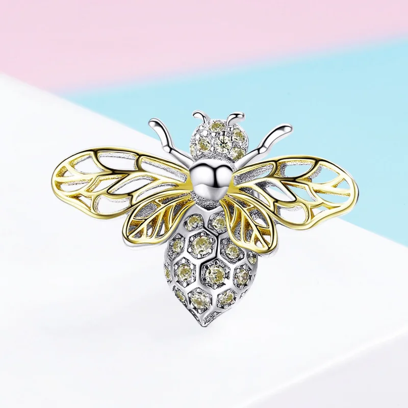 (imagem para) Pandora Style Bee Charm - BSC067 - Visualizar 2