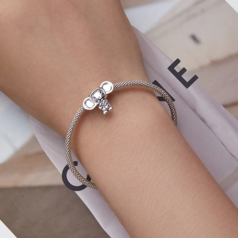 (imagem para) Pandora Style Big Eared Monkey Charm - SCC2387 - Visualizar 6