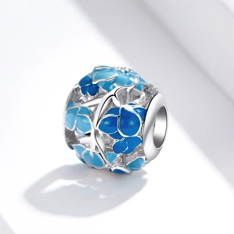 (imagem para) Pandora Style Blooming All The Way Charm - BSC087 - Visualizar 2