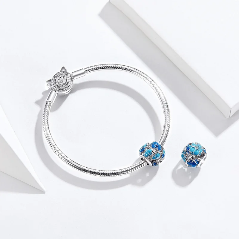 (imagem para) Pandora Style Blooming All The Way Charm - BSC087 - Visualizar 4