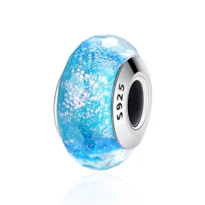 (imagem para) Pandora Style Blue Murano Glass Bead Charm - SCZ054