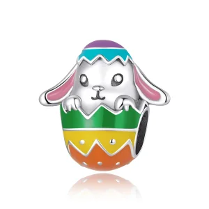 (imagem para) Pandora Style Bunny Eggs Charm - SCC2117