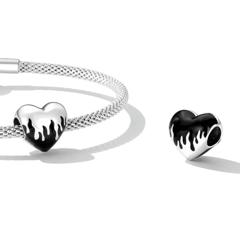 (imagem para) Pandora Style Burning Love Charm - SCC2298 - Visualizar 4