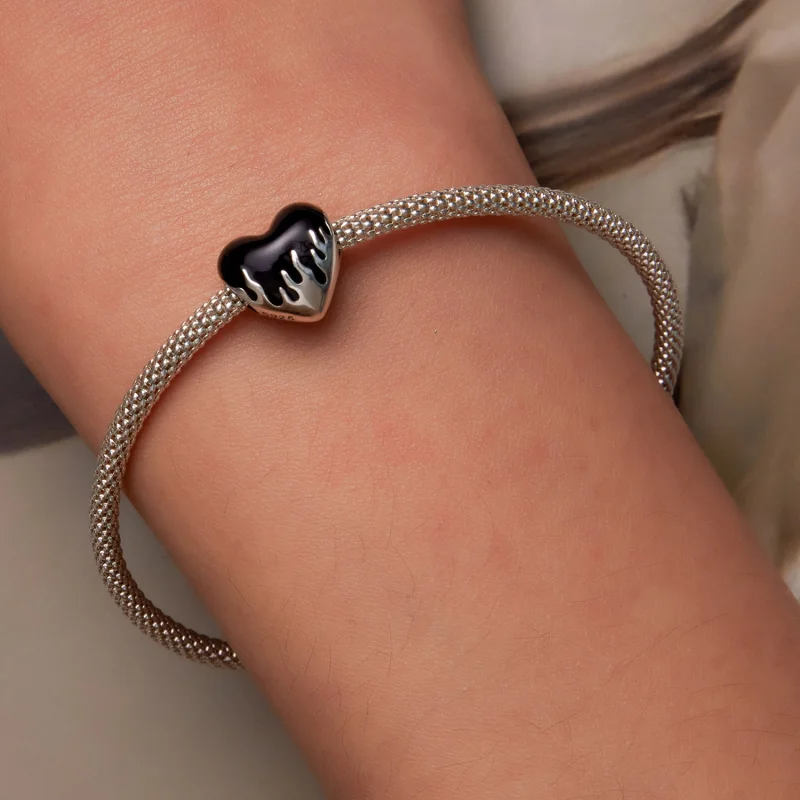 (imagem para) Pandora Style Burning Love Charm - SCC2298 - Visualizar 6