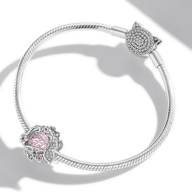 (imagem para) Pandora Style Butterflies Flying Charm - BSC552 - Visualizar 3