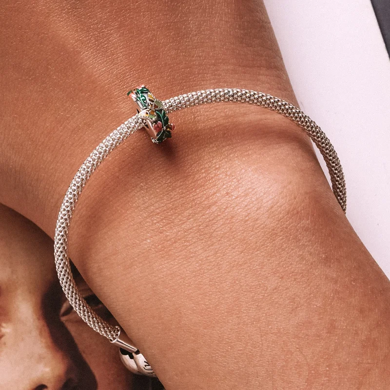 (imagem para) Pandora Style Butterfly Flower Spacer Charm - SCC2251 - Visualizar 6