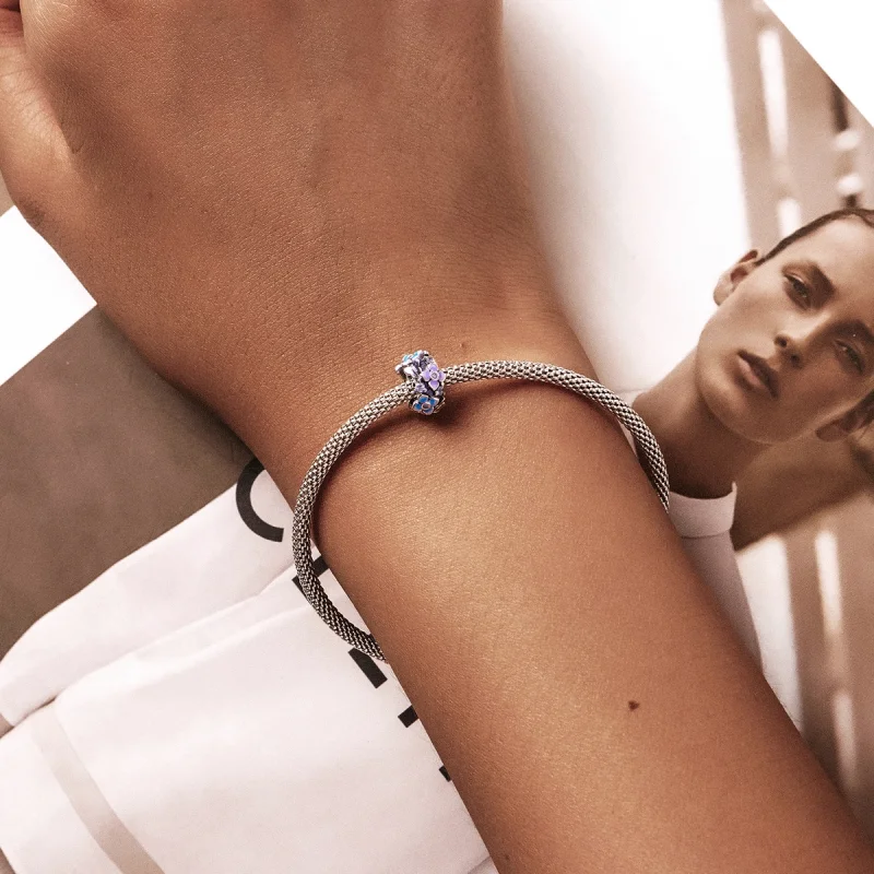 (imagem para) Pandora Style Butterfly Love Flower Charm - SCC2063 - Visualizar 5