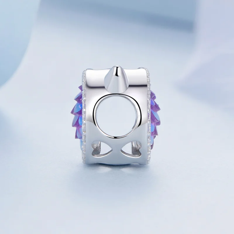 (imagem para) Pandora Style Cat Head Fish Scale Charm - BSC703 - Visualizar 3