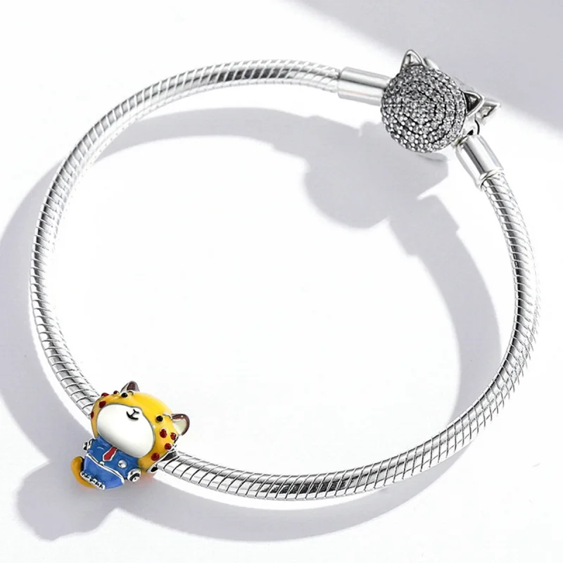 (imagem para) Pandora Style Cheetah Police Charm - SCC1962 - Visualizar 3