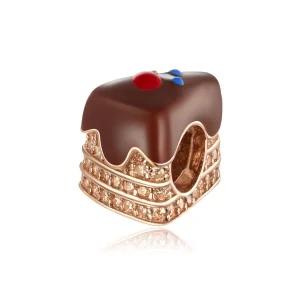 Pandora Style Chocolate Cake Charm - BSC349 (imagem para) Pandora Style Chocolate Cake Charm - BSC349