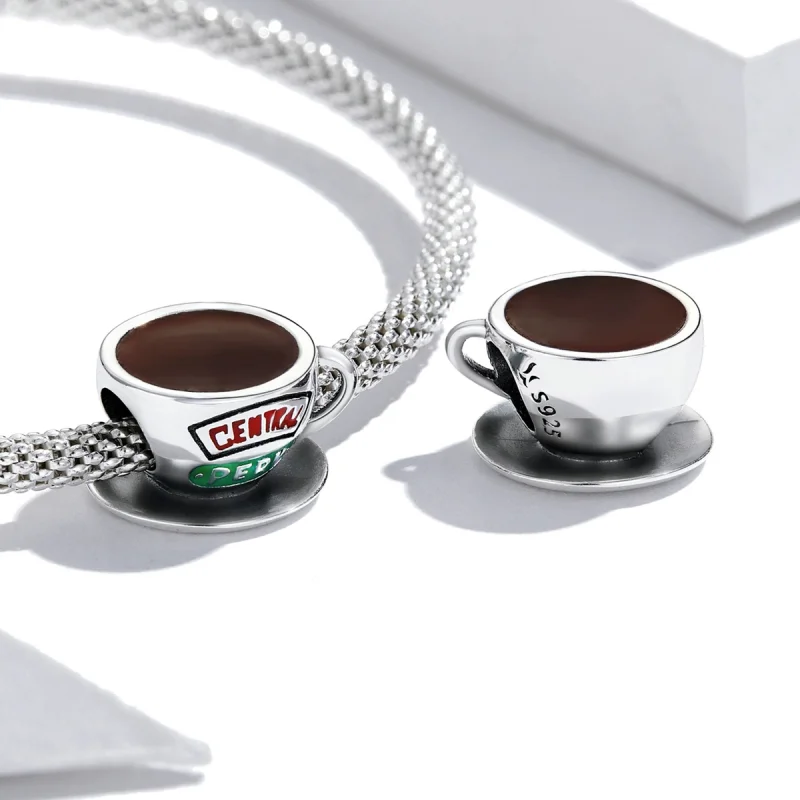 (imagem para) Pandora Style Coffee Cup Charm - SCC2164 - Visualizar 3
