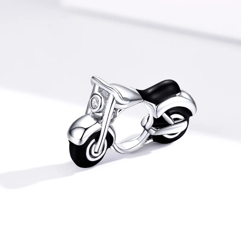 (imagem para) Pandora Style Cool Motorcycle Charm - BSC273 - Visualizar 2