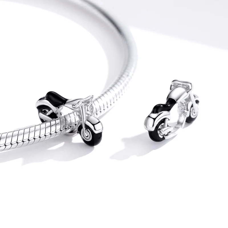 (imagem para) Pandora Style Cool Motorcycle Charm - BSC273 - Visualizar 4