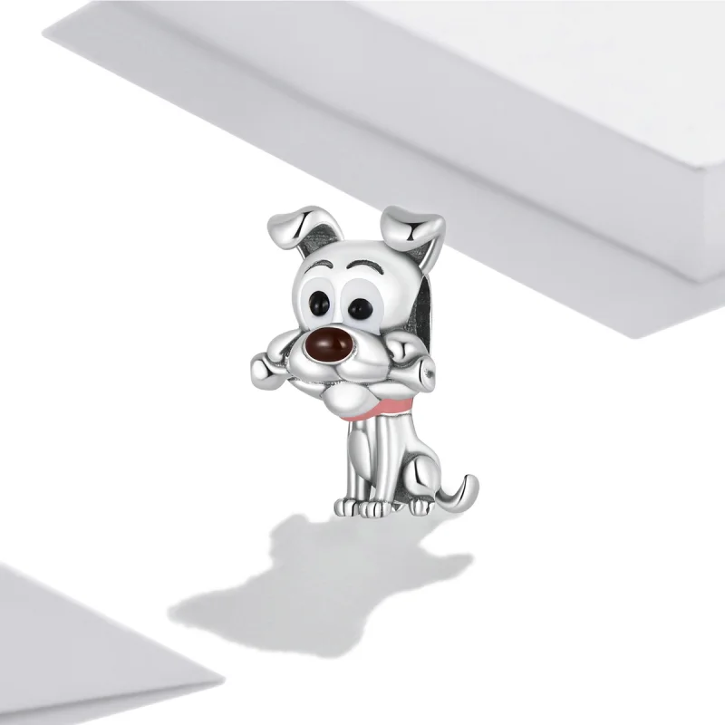 (imagem para) Pandora Style Cute Dog Charm - SCC2121 - Visualizar 2