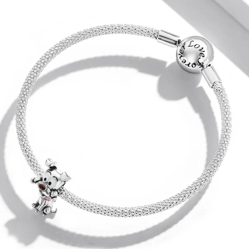 (imagem para) Pandora Style Cute Dog Charm - SCC2121 - Visualizar 3