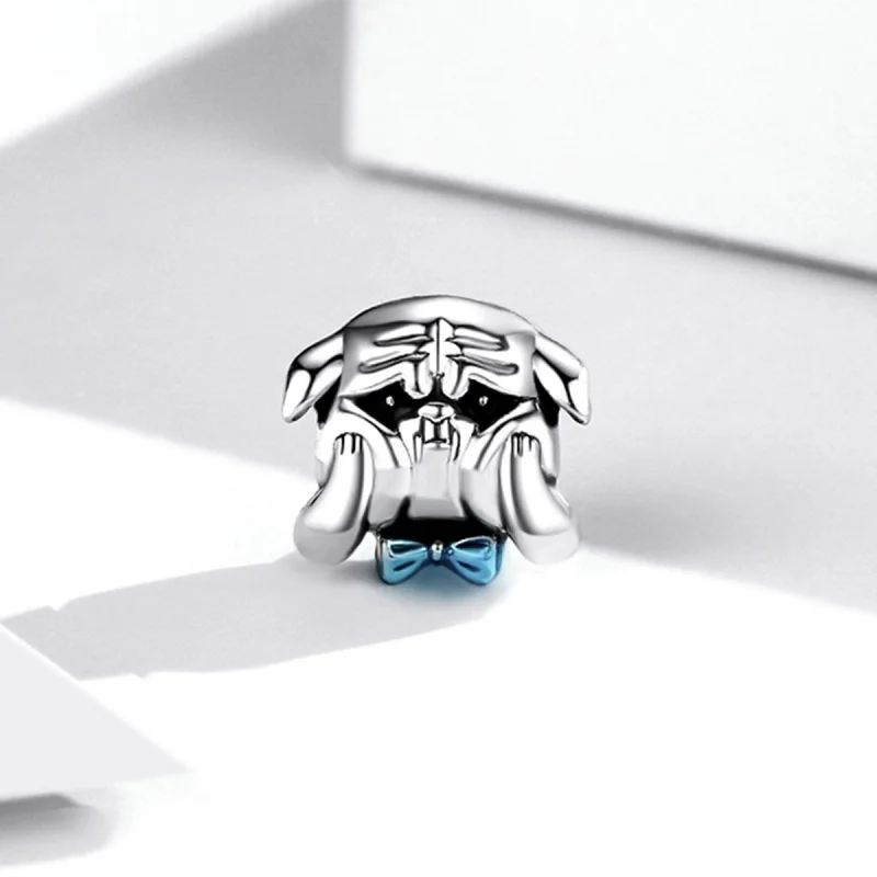 (imagem para) Pandora Style Cute Dog Fight Charm - SCC2009 - Visualizar 2