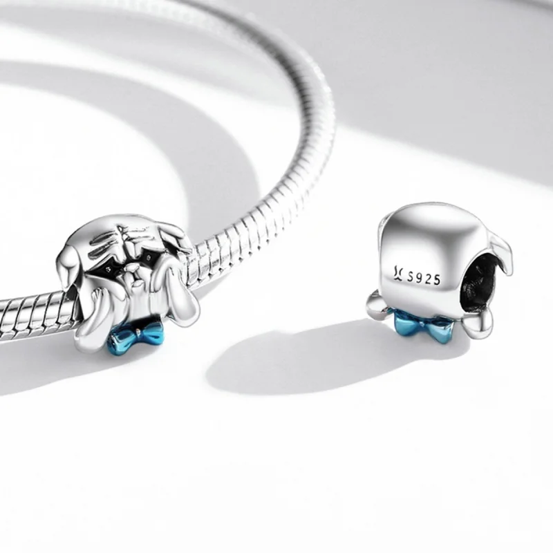 (imagem para) Pandora Style Cute Dog Fight Charm - SCC2009 - Visualizar 4