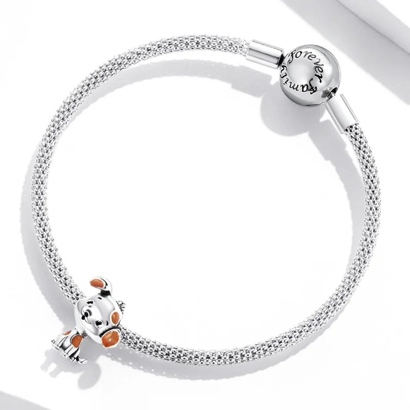(imagem para) Pandora Style Cute Puppy Charm - SCC2159 - Visualizar 3