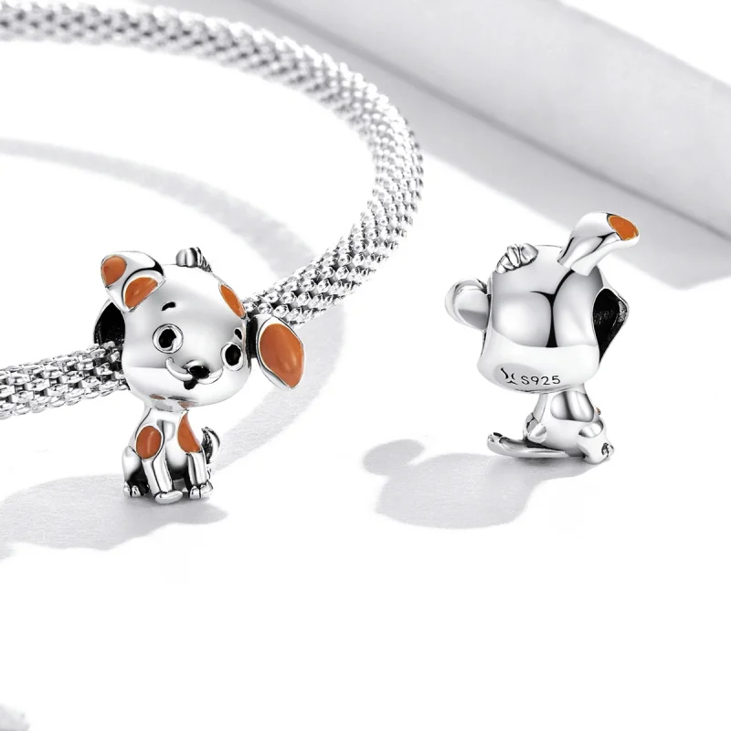 (imagem para) Pandora Style Cute Puppy Charm - SCC2159 - Visualizar 4