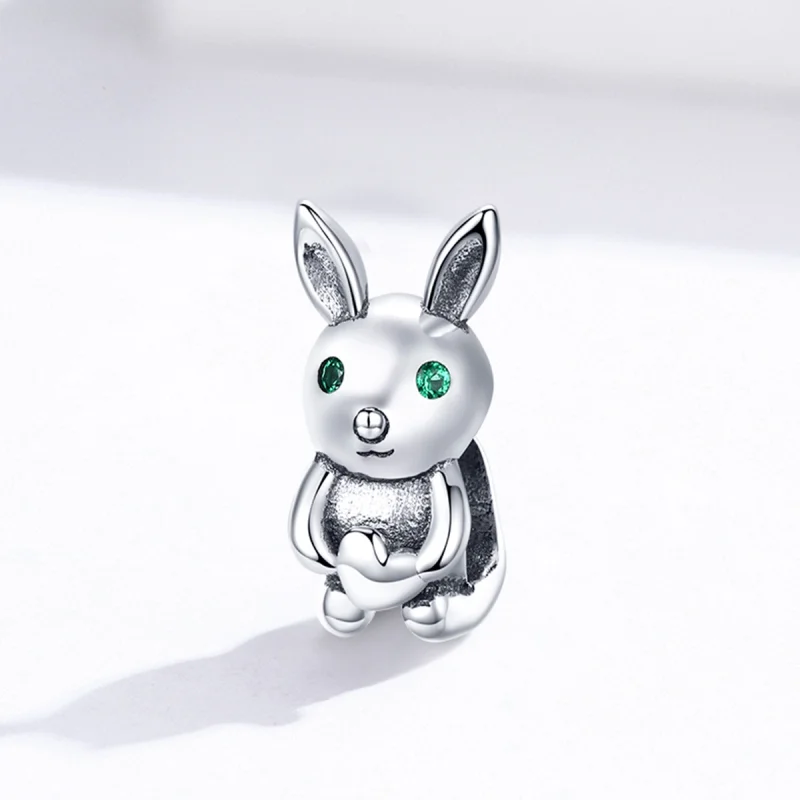 (imagem para) Pandora Style Cute Rabbit Charm - BSC169 - Visualizar 2