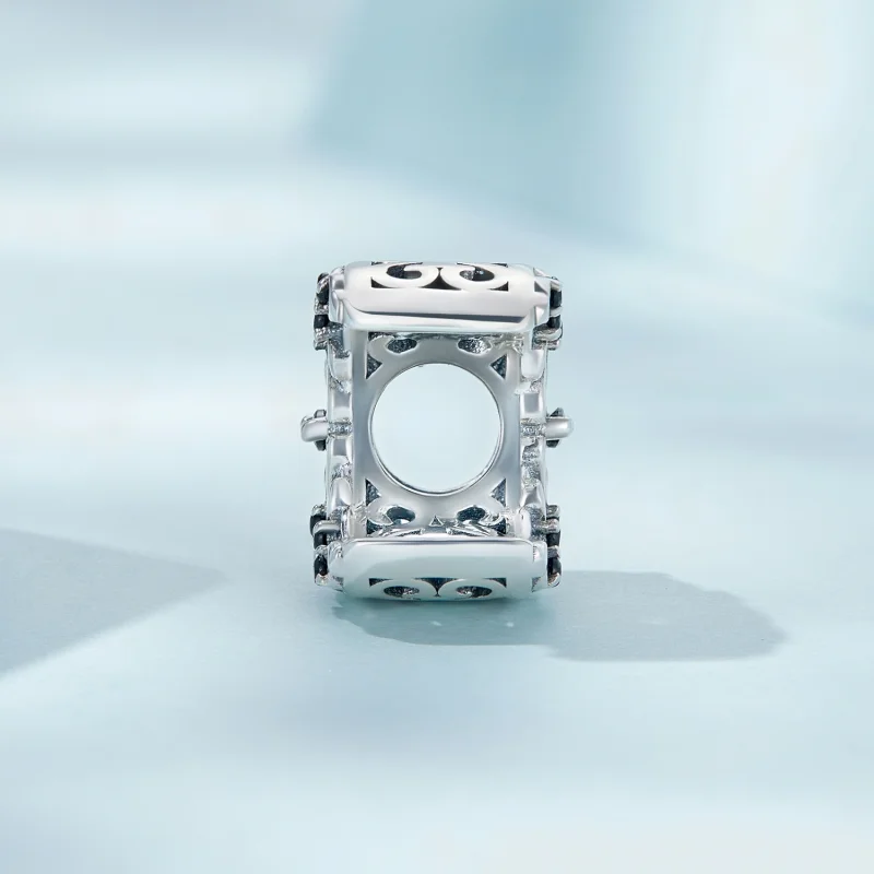 (imagem para) Pandora Style Dark Night Moon Charm - SCC2370 - Visualizar 3