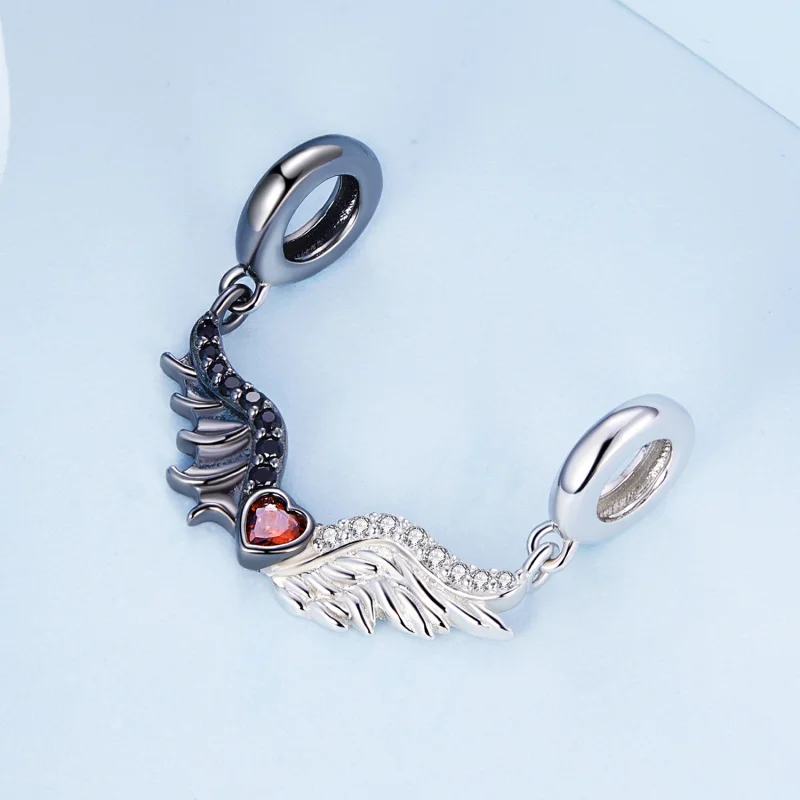 (imagem para) Pandora Style Devils and Angels Charm - BSC693 - Visualizar 2