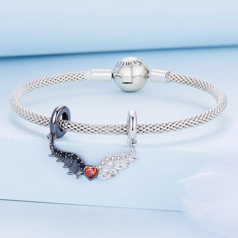 (imagem para) Pandora Style Devils and Angels Charm - BSC693 - Visualizar 3